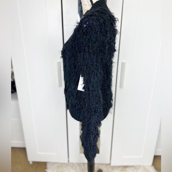 Anthropologie Leifsdottir Black Wool Alpaca Mohair Blend Knit Sweater Size XS - Picture 6 of 13